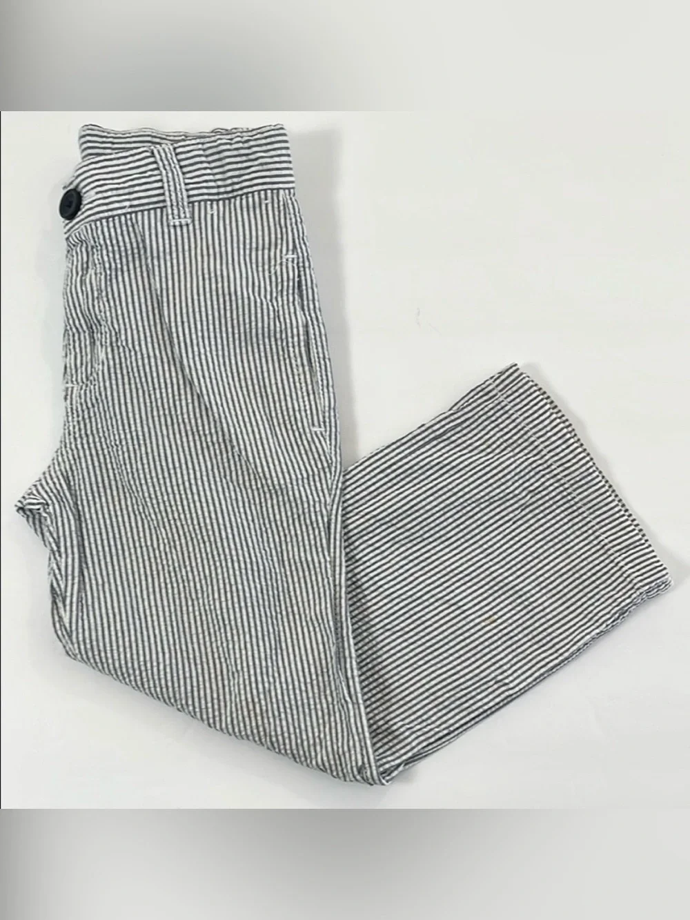Gymboree Kids Size 5 Striped Seersucker Pants - Blue & White